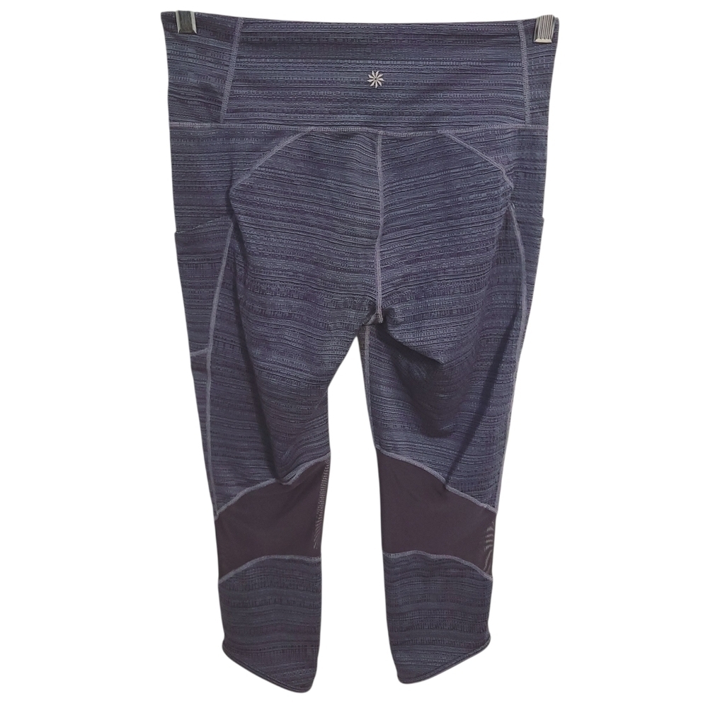 Athleta | Women's Blue Chat to Town Cropped Athletic Leggings (Size Medium) - Picture 13 of 13
